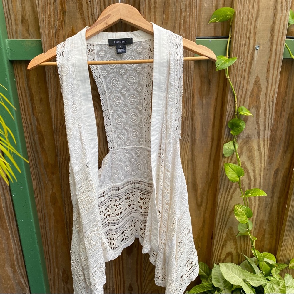 Karen Kane cardigan/ kimono top